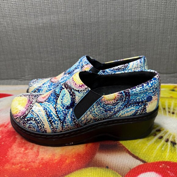 Klogs Womens Size 9 Medium Naples Starry Night Patent Slip-Resistant Clogs - Picture 1 of 9